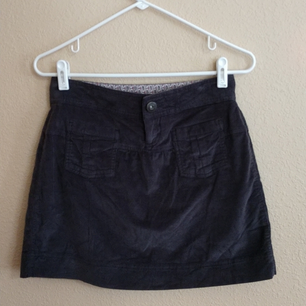 Athleta Gray Corduroy Skirt Size 0